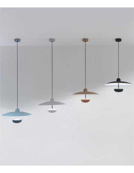 Nid pendant light - Fokobu - Semi-spherical lampshade in various colours, stylish design