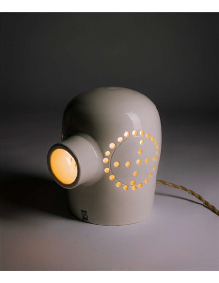 Buzo table lamp - Fokobu - 900° fired ceramic lamp, 2 colours