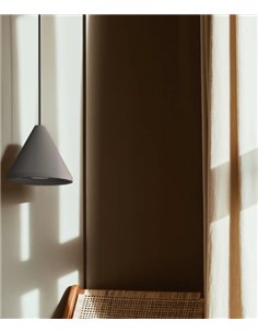 Conus pendant light - Fokobu - Available in birch wood or concrete