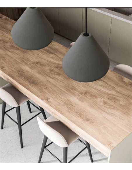 Conus pendant light - Fokobu - Available in birch wood or concrete