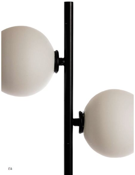 Linear floor lamp - Fokobu - Modern ball light, 2 colours