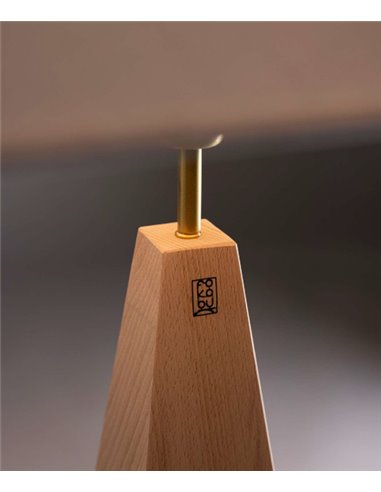 Vega table lamp - Fokobu - Birch wood lamp in 2 finishes