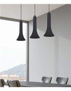 Fleche pendant light - Fokobu - Modern birch wood lamp, available in 2 colours