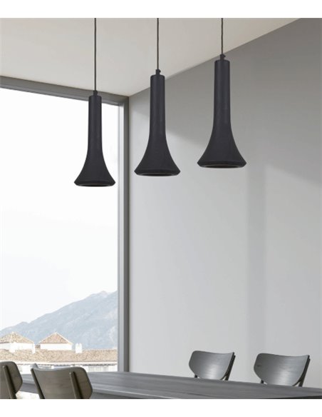 Fleche pendant light - Fokobu - Modern birch wood lamp, available in 2 colours