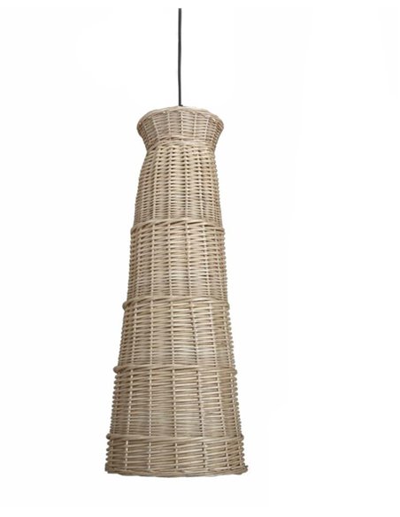 Zanco pendant light - Fokobu - Boho Chic wicker and neoprene lamp