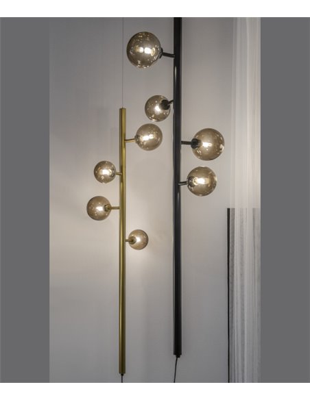 Lineal floor pendant light - Fokobu - Modern ball lamp, 2 colours