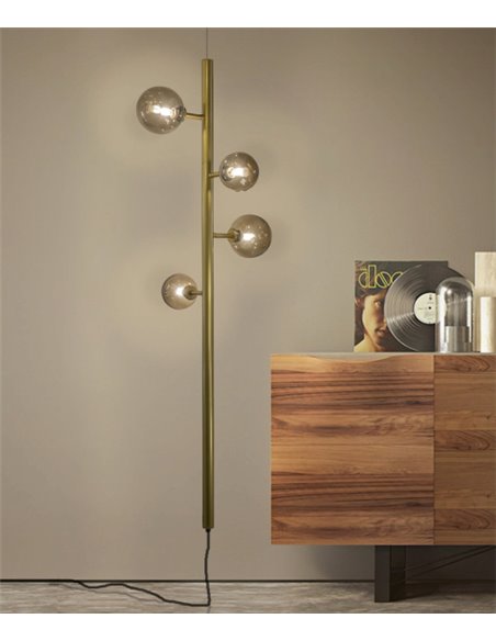 Lineal floor pendant light - Fokobu - Modern ball lamp, 2 colours