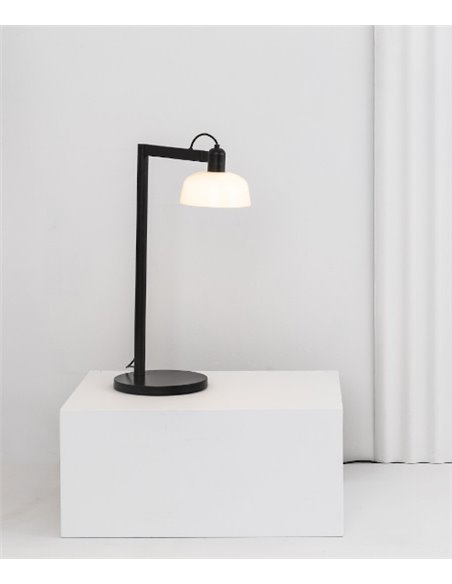 Tatawin table lamp - Faro - Swivel arm, modern design with black or white lampshade