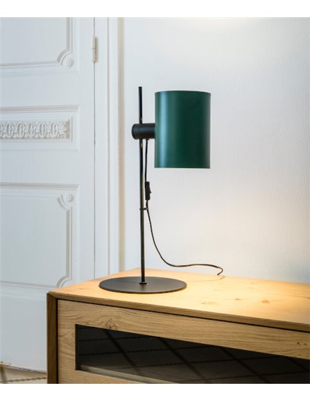 Guadalupe table lamp - Faro - Adjustable lampshade, available in beige or green