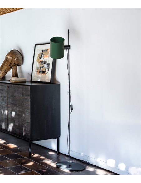 Guadalupe floor lamp - Faro - Adjustable lampshade in beige or green