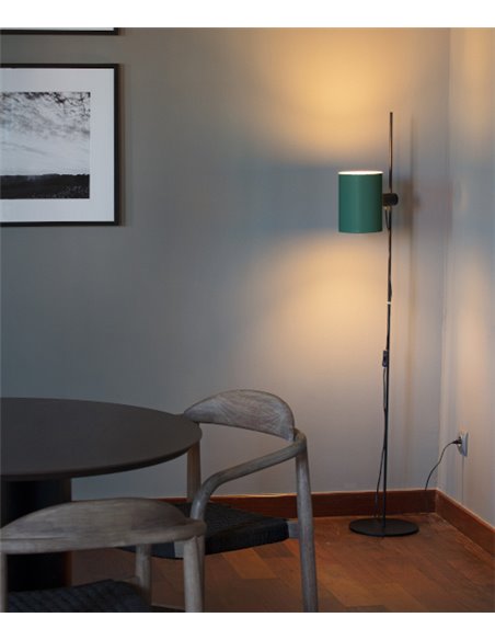 Guadalupe floor lamp - Faro - Adjustable lampshade in beige or green