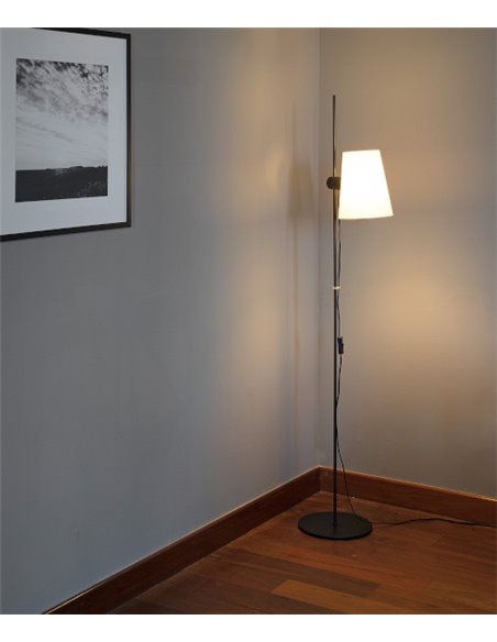 Lupe floor lamp - Faro - Adjustable lampshade, reading light