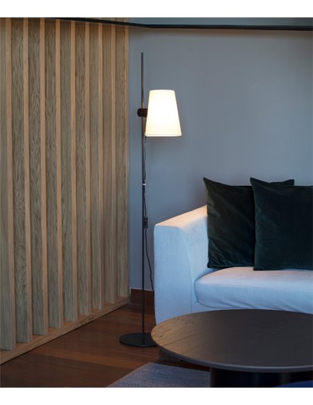 Lupe floor lamp - Faro - Adjustable lampshade, reading light