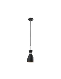 Retro pendant light - Faro - Steel lampshade in 2 colours, vintage style