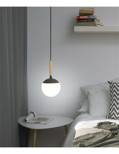 Mine Glass pendant light - Faro - Decorative ball lamp