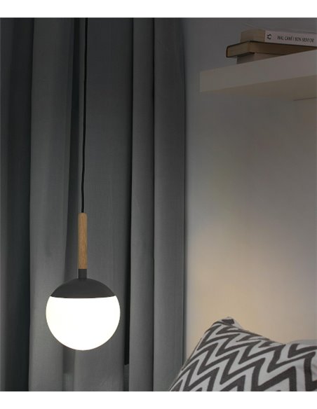 Mine Glass pendant light - Faro - Decorative ball lamp