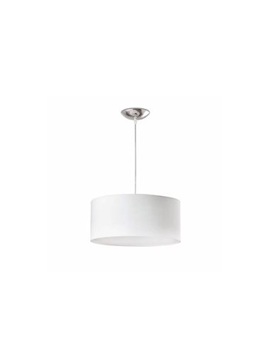 Seven pendant light - Faro - White fabric lampshade in 2 sizes