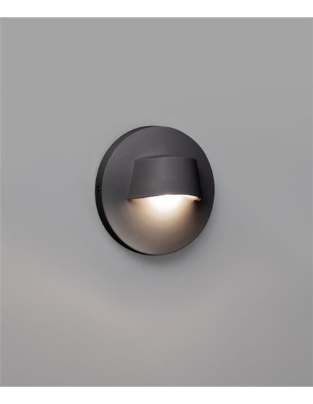 Brow wall light - Faro - LED outdoor lamp, white or dark grey finish