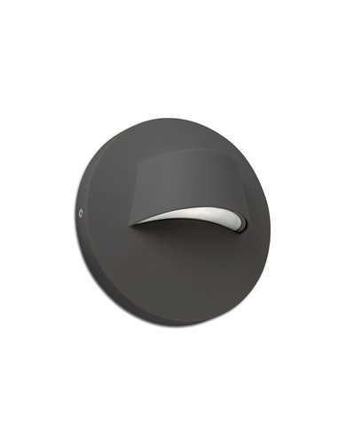 Brow wall light - Faro - LED outdoor lamp, white or dark grey finish