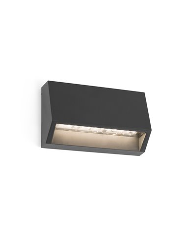 Must outdoor wall light - Faro - Modern lamp in dark grey finish, available in 3 sizes