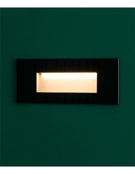 Dart RCT outdoor recessed wall light - Faro - Black or white horizontal design