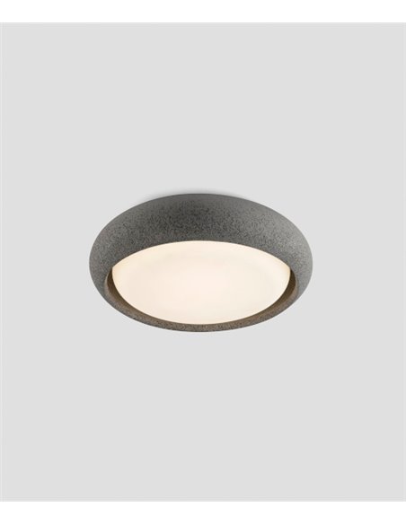 Anga outdoor ceiling light - Faro - Round cement design in 2 sizes and colours