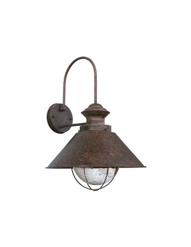 Nautica wall light - Faro - Terrace lamp, rustic style in brown