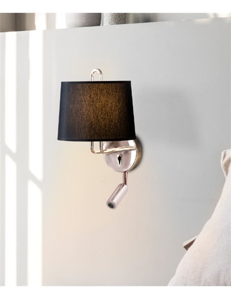 Montreal wall light - Faro - Lamp with reader, available in various colours