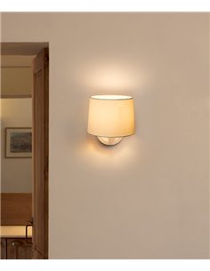 Conga wall light - Faro - Decorative lamp, fabric shade