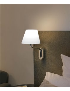 Eterna wall light - Faro - Decorative lamp with fabric lampshade in 3 colours
