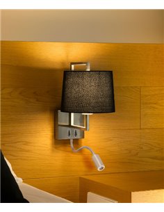 Frame wall light - Faro - Lamp with LED reader