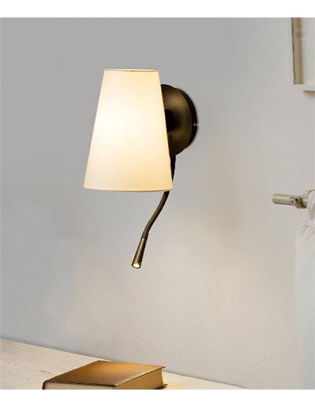 Lupe wall light - Faro - Reading lamp with LED reader