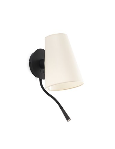 Lupe wall light - Faro - Reading lamp with LED reader