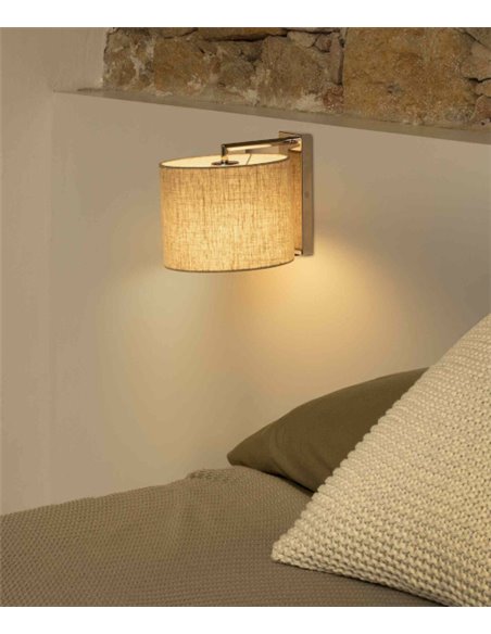 Sahara wall light - Faro - Modern lamp with reader, 2 switches