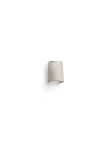 Otton R vertical wall light - Faro - Linen lampshade in 2 colours