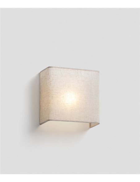 Otton SQ 200 wall light - Faro - Square linen design