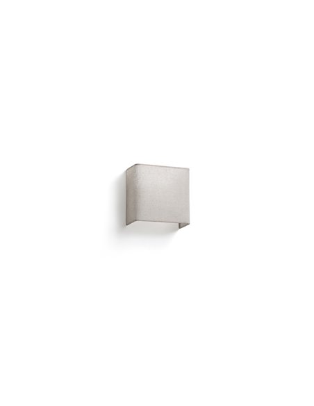 Otton SQ 200 wall light - Faro - Square linen design