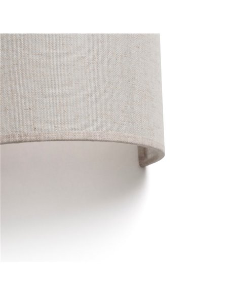 Otton R vertical wall light - Faro - Modern linen wall light, 2 lights