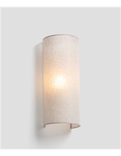 Otton R vertical wall light - Faro - Modern linen wall light, 2 lights