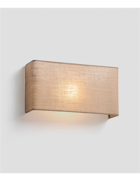 Otton RCT horizontal wall light - Faro - Linen lampshade in 2 colours