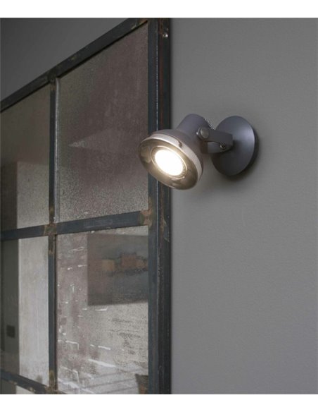 Ring wall light - Faro - Adjustable lamp in black or white