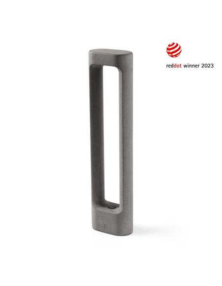 Totem outdoor bollard - Faro - Grey cement lantern 