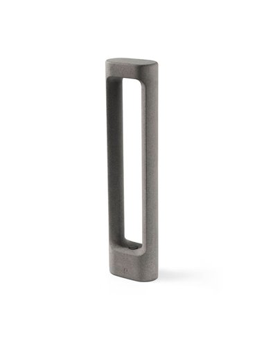 Totem outdoor bollard - Faro - Grey cement lantern 