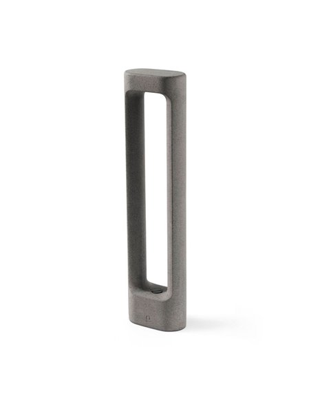 Totem outdoor bollard - Faro - Grey cement lantern 