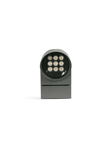 Muur outdoor spotlight - Faro - Modern swivel lamp, dark grey finish