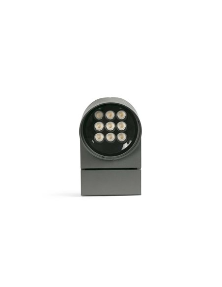 Muur outdoor spotlight - Faro - Modern swivel lamp, dark grey finish