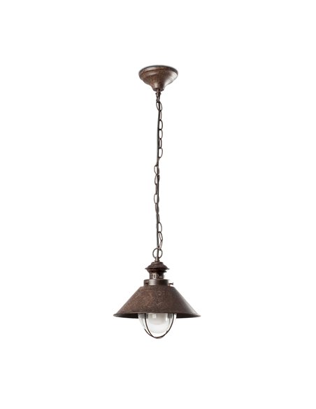 Nautica pendant light - Faro - Vintage design in white or rustic brown