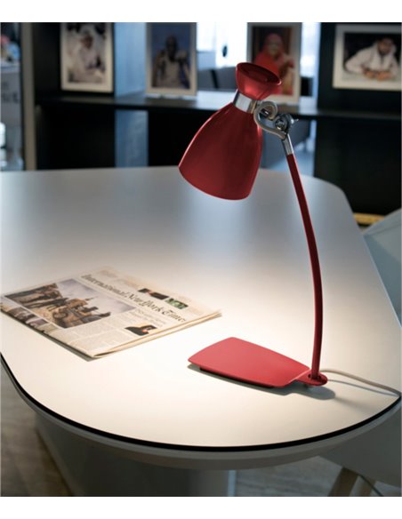 Lámpara de mesa de metal en 2 acabados – Retro – Faro