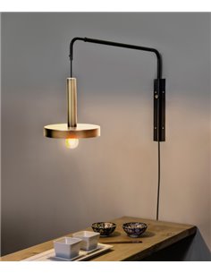 Aplique de pared de metal decorativo en 2 colores - WHIZZ - Faro