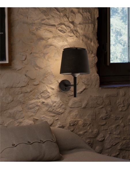 Savoy fabric wall light - Faro - Textile lampshade